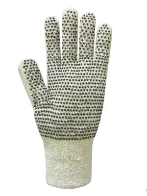 Guante terrycloth de algodón semipesado. Moteado negro en 2 caras 2115