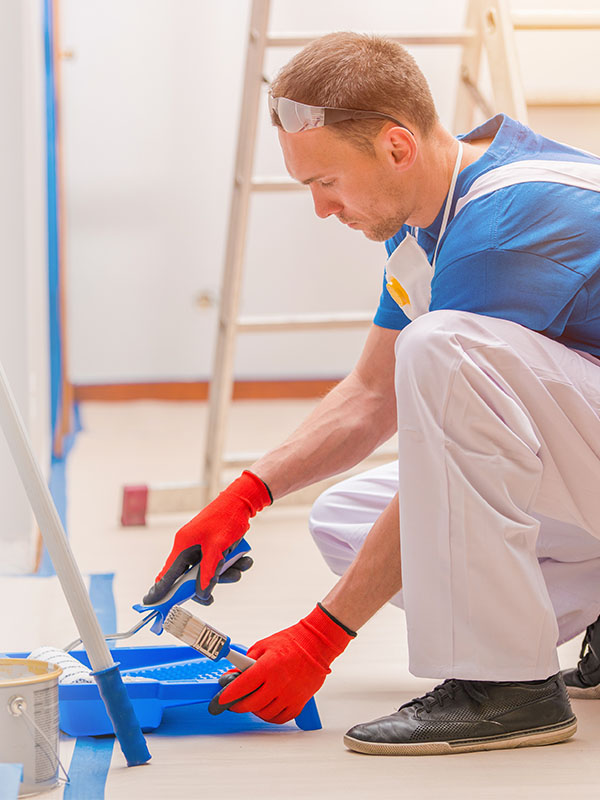 Guante G13 poliéster rojo bañado en NITRILO, dorso ventilado. N1002 - Imagen 6