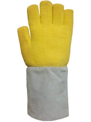 Guante tejido terrycloth de 100% aramida. Forro de lana y aislante térmico. Puño de descarne. 119FUNDEX