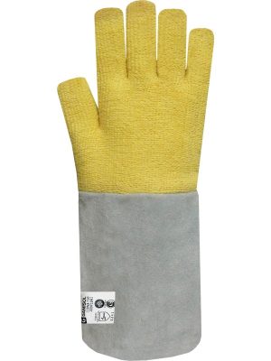Guante tejido terrycloth de 100% aramida. Forro de algodón. Puño de descarne. Liso. 119N3