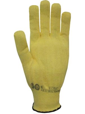 Guante tejido jersey galga 13 de aramida. Liso. 195G13