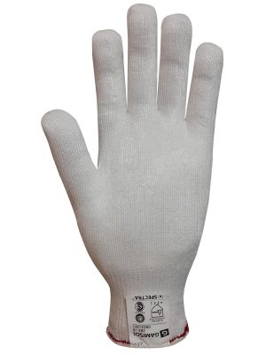 Guante tejido jersey galga 13 de UHMWPE y elástomero. Liso. 282G13