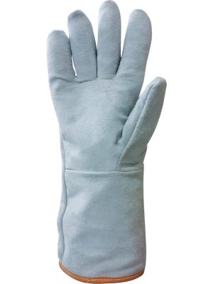 Guante bombero estructural de terrycloth de aramida. Recubierto en vaqueta. Puño elastizado con cubre vena. 6196BM
