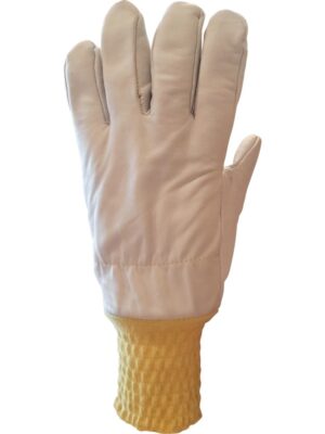 Guante bombero estructural de terrycloth de aramida. Recubierto en vaqueta. Puño elastizado con cubre vena. 6196BM