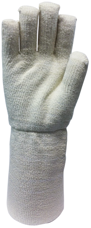 Guante tejido terrycloth de algodón. Forro Interior de algodón. Largo total 40 cm 115L40